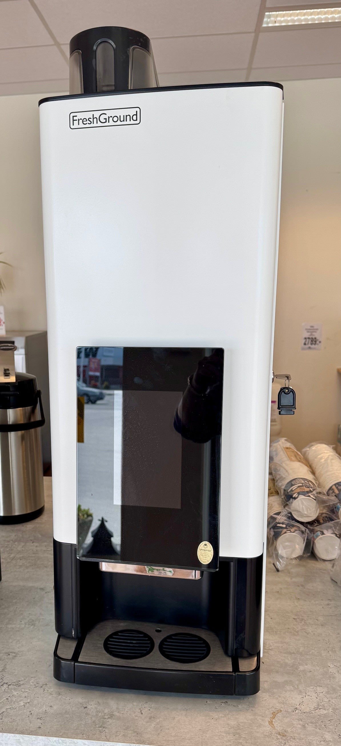 Kaffemaskin FreshGround vit Begagnad 8.034.020.32012